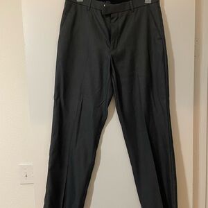 Perry Ellis Black Dress Pants with Flat Front Design